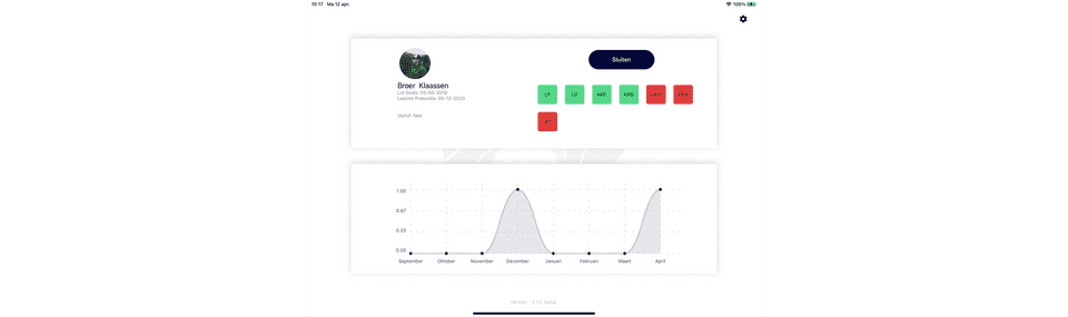 dassport-schietsport-software-presentie-tablet-app-present-melden-overzicht